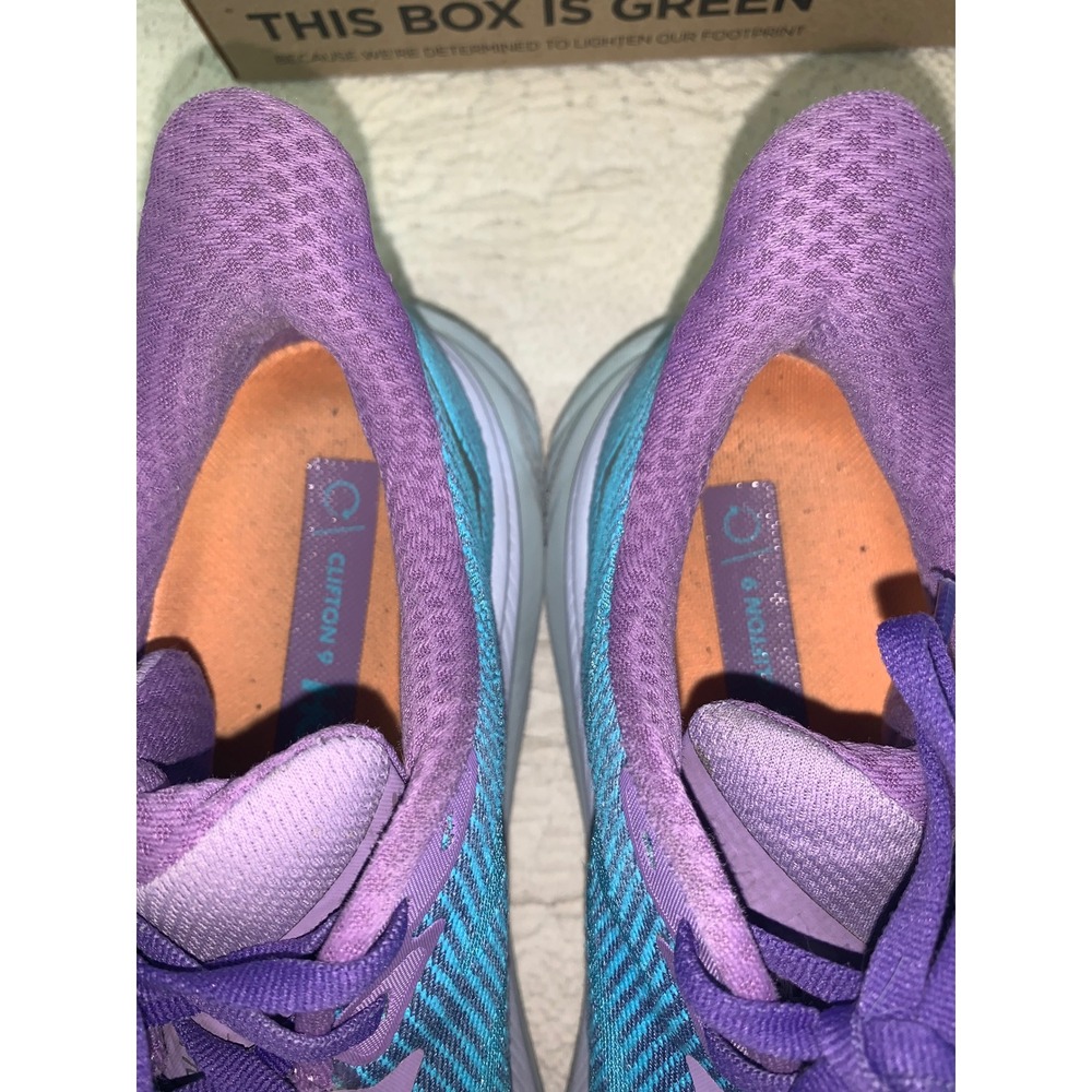 Hoka Clifton 7.5 Womens Blue Purple Running Shoes Sneakers 1133340 BBLP - Picture 7 of 8